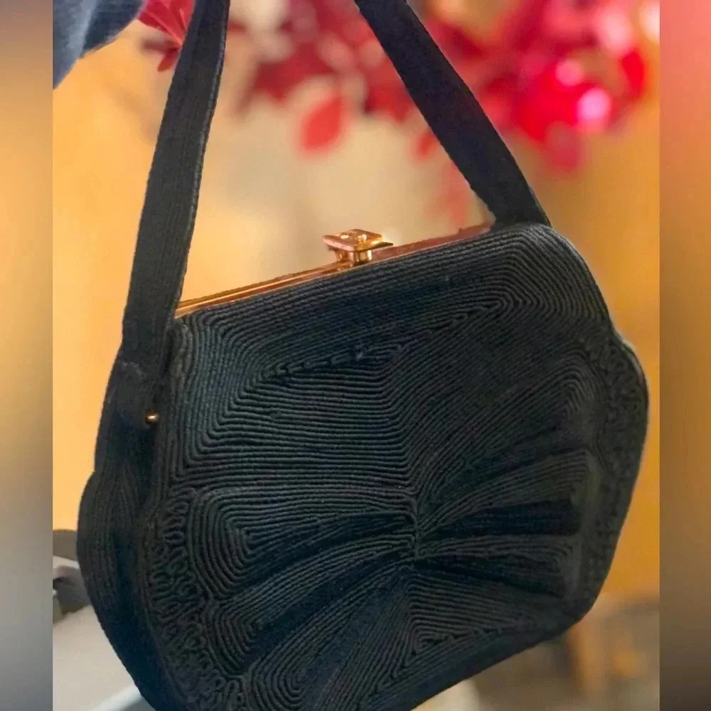 40’s Corde Black Vintage Bag Great Condition Small Purse